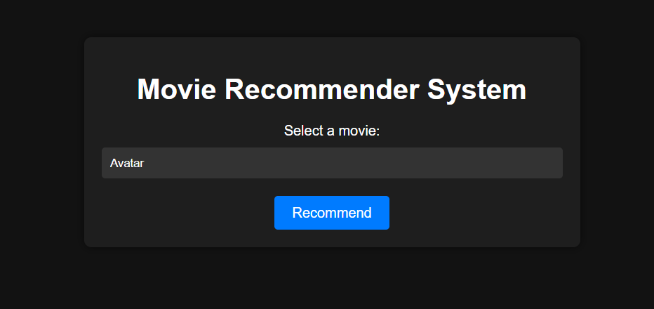 Movie Recommendation System
